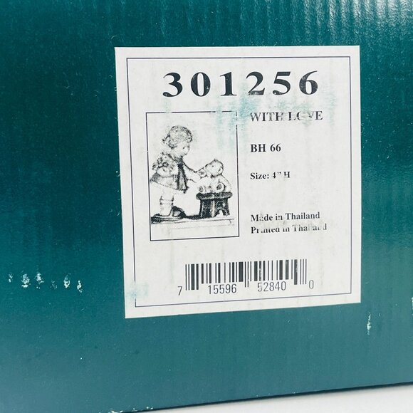 Hummel Goebel 1998 "With Love" BH 66 Figurine Girl & Teddy Bear  Porcelain - Picture 10 of 10